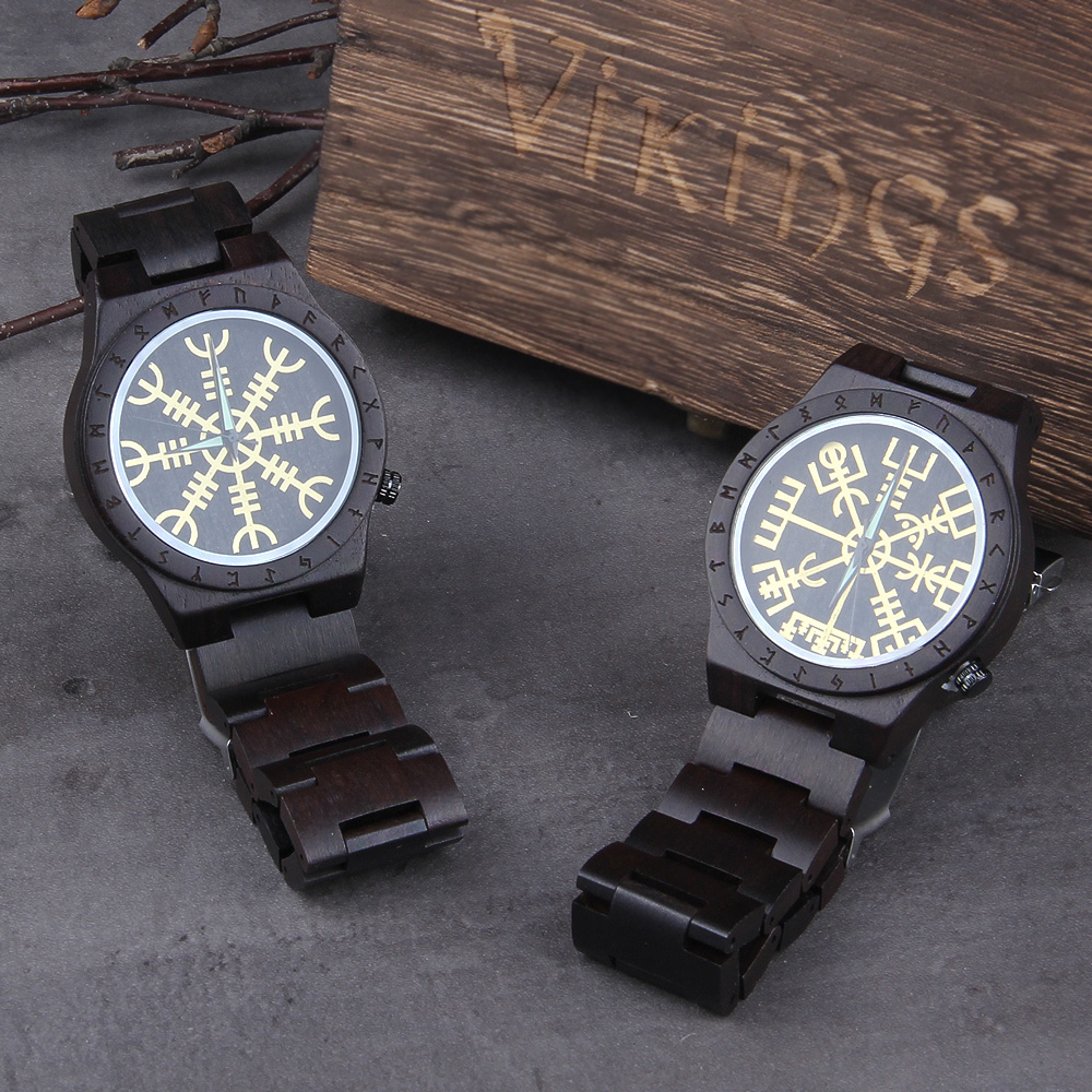 Jewelry Watches Men - Handgemachte Holz Uhren Mann Frauen Runic
