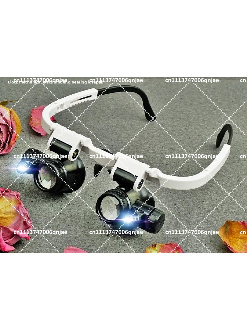 Jewelry Repair & Watches Photos - 23-fache Kopfmontierte Vergrößerungsbrille mit Beleuchtung für