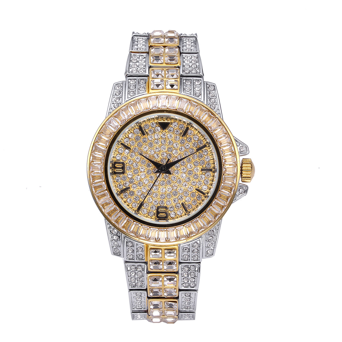 Jewelry Watches Men - Luxuriöse Quarzuhren mit Vollsteinbesatz für Herren