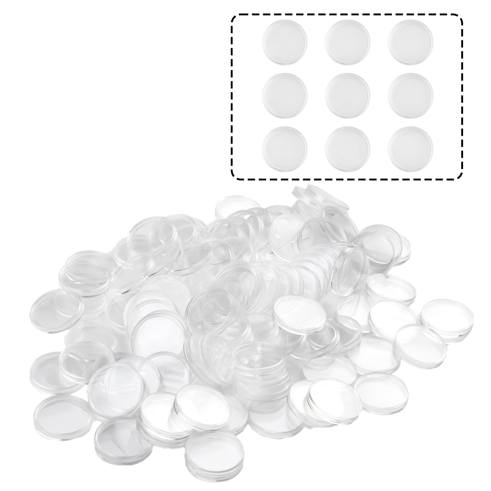 Collectors Coins Jewelry & Watches Of Smithtown Reviews - 100 Stück transparente runde Münzkapseln aus
