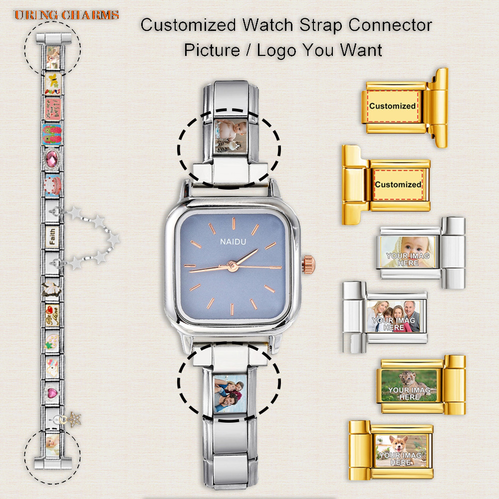 Jewelry Watches Men - 1 Paar Bild-Logo, individueller Uhrenarmband-Anschluss, passend