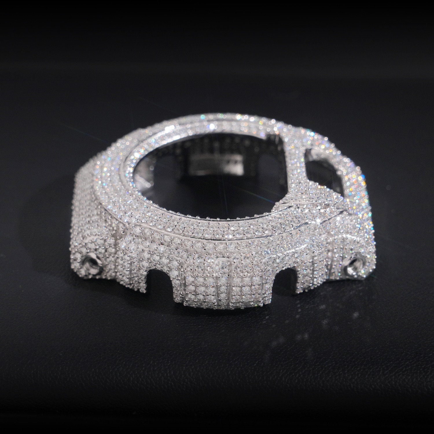 Jewelry Watches Men - Bling Hip-Hop Uhrengehäuse: Mit Premium-Moissanit besetzt,