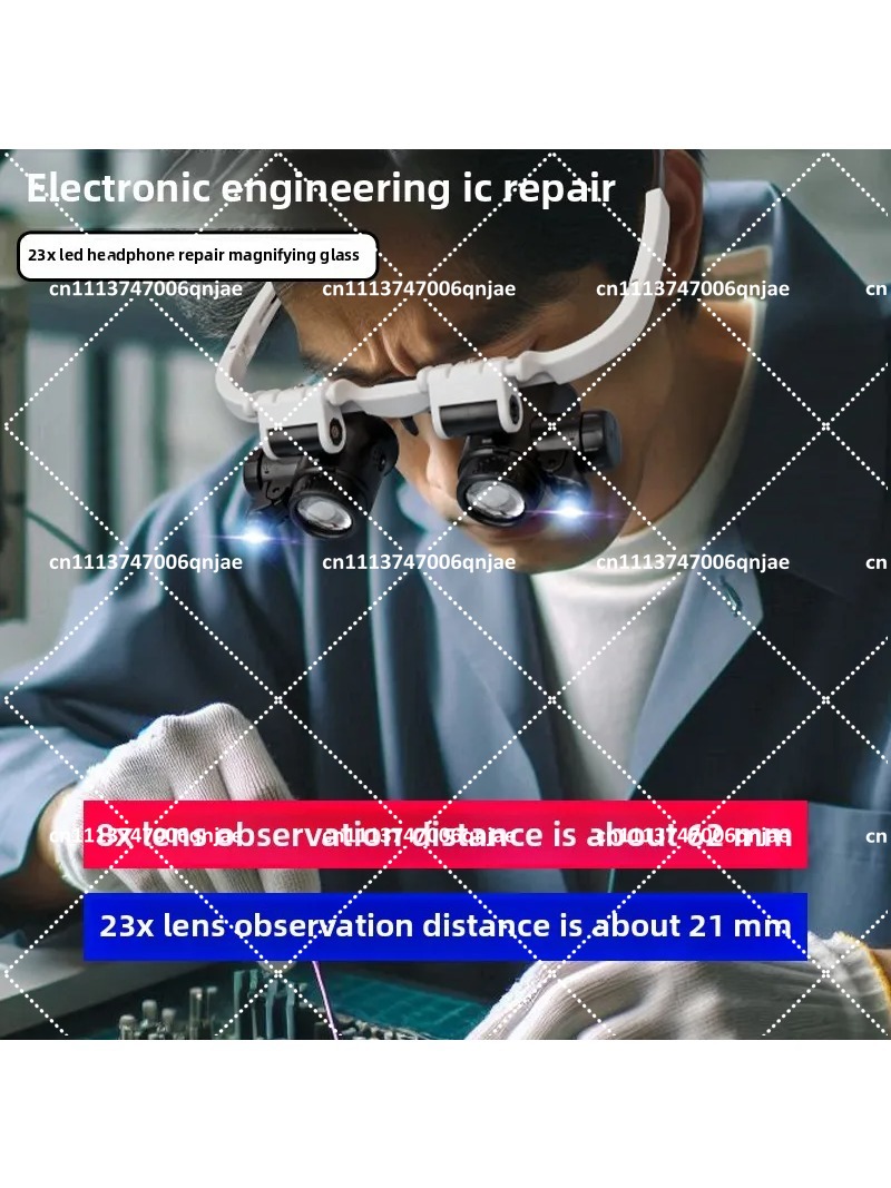 23-fache Kopfmontierte Vergröß – Jewelry Repair & Watches Photos Bewertung und Preis