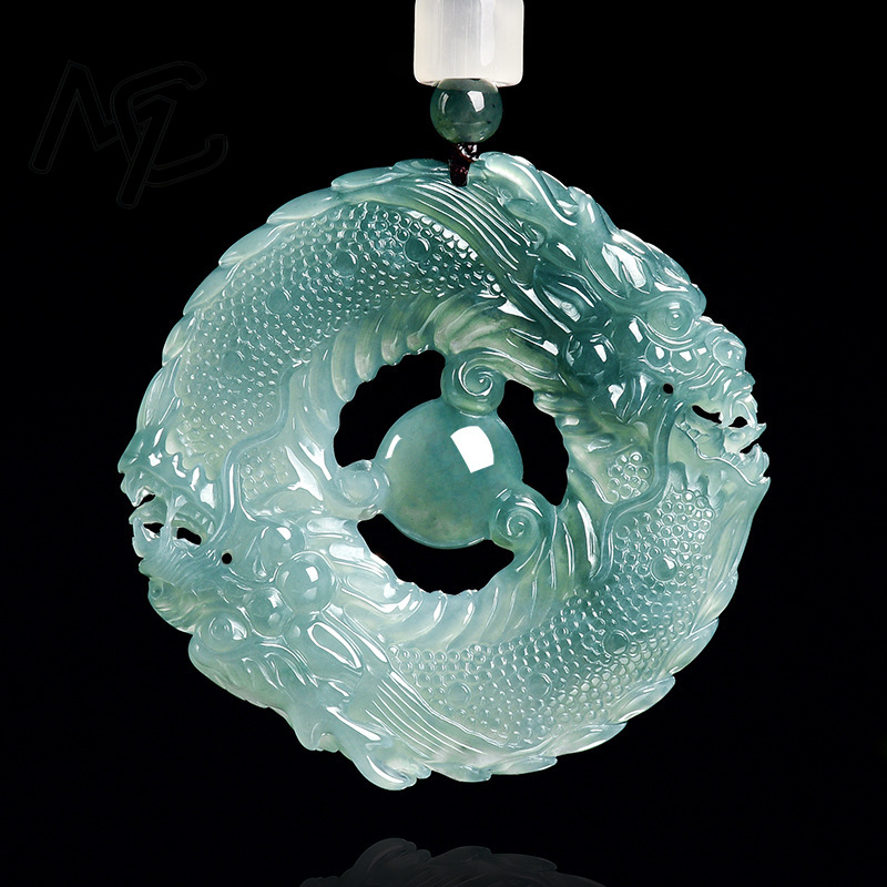 Natürlicher echter Smaragd, bl – Necklace Pendant Bewertung und Preis