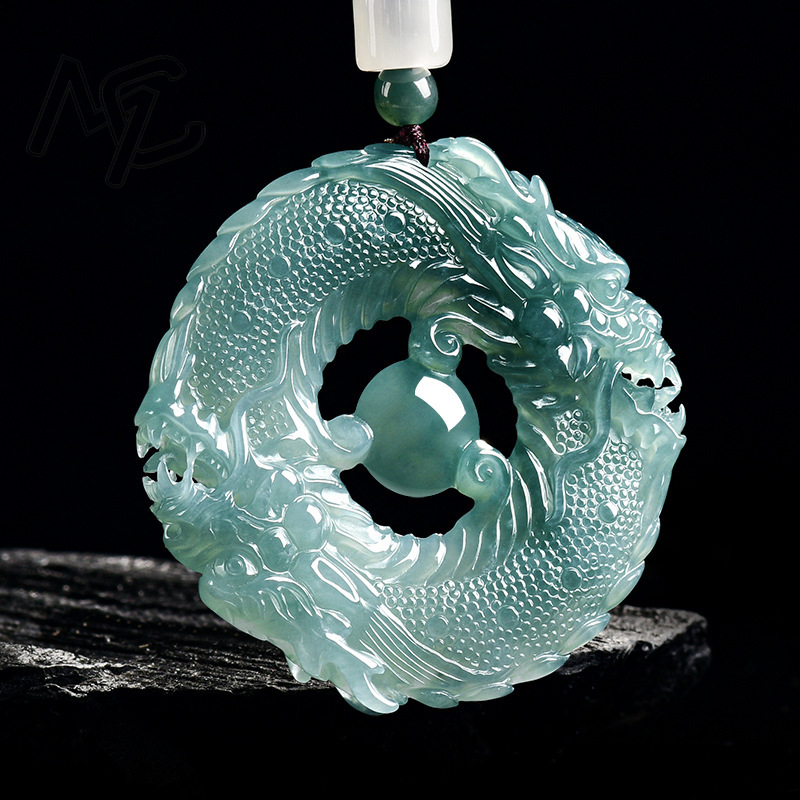 Natürlicher echter Smaragd, bl – Necklace Pendant Bewertung und Preis