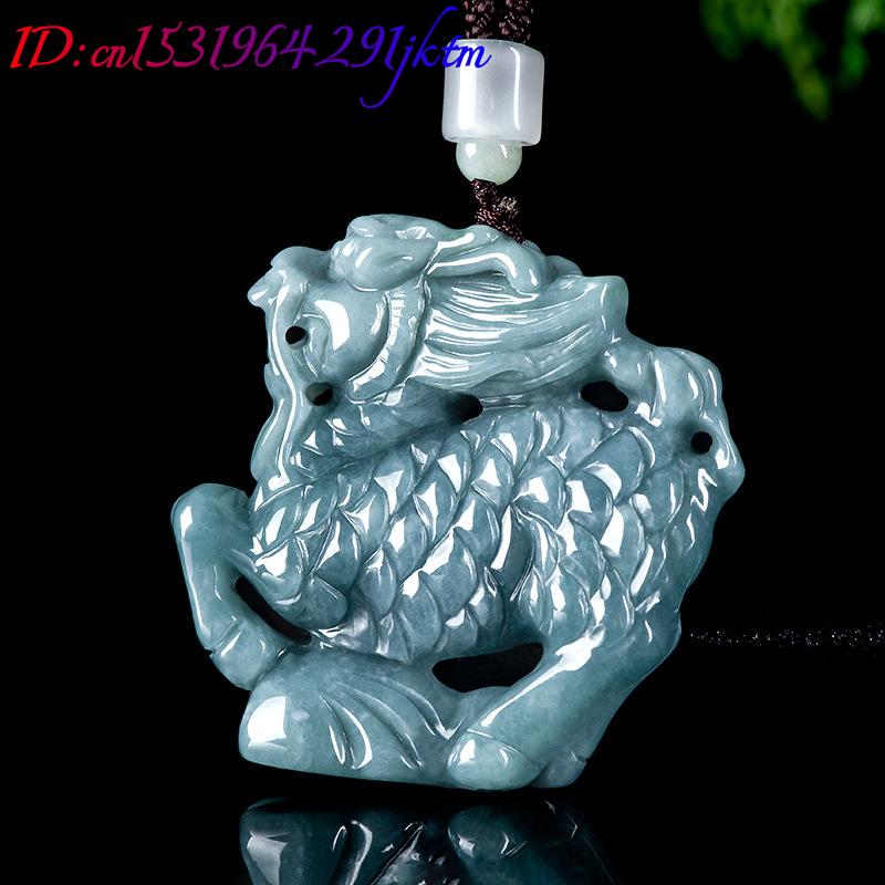 Burmesischer Jadeit Kylin Anhä – Necklace Pendant Bewertung und Preis