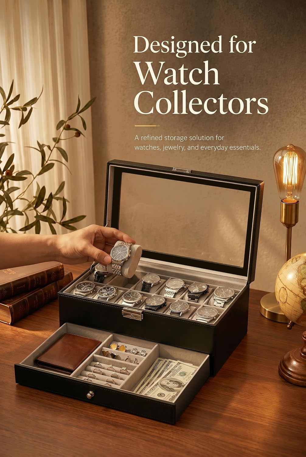 Uhrenbox-Organizer für Herren, – Jewelry Watches Men Bewertung und Preis