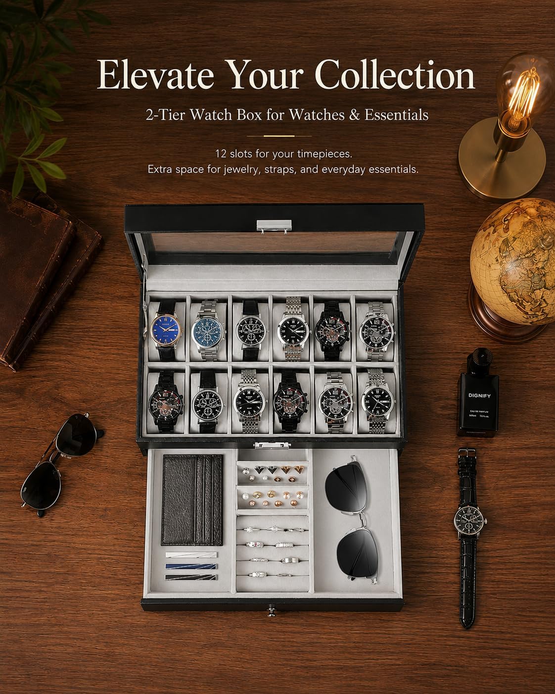 Uhrenbox-Organizer für Herren, – Jewelry Watches Men Bewertung und Preis