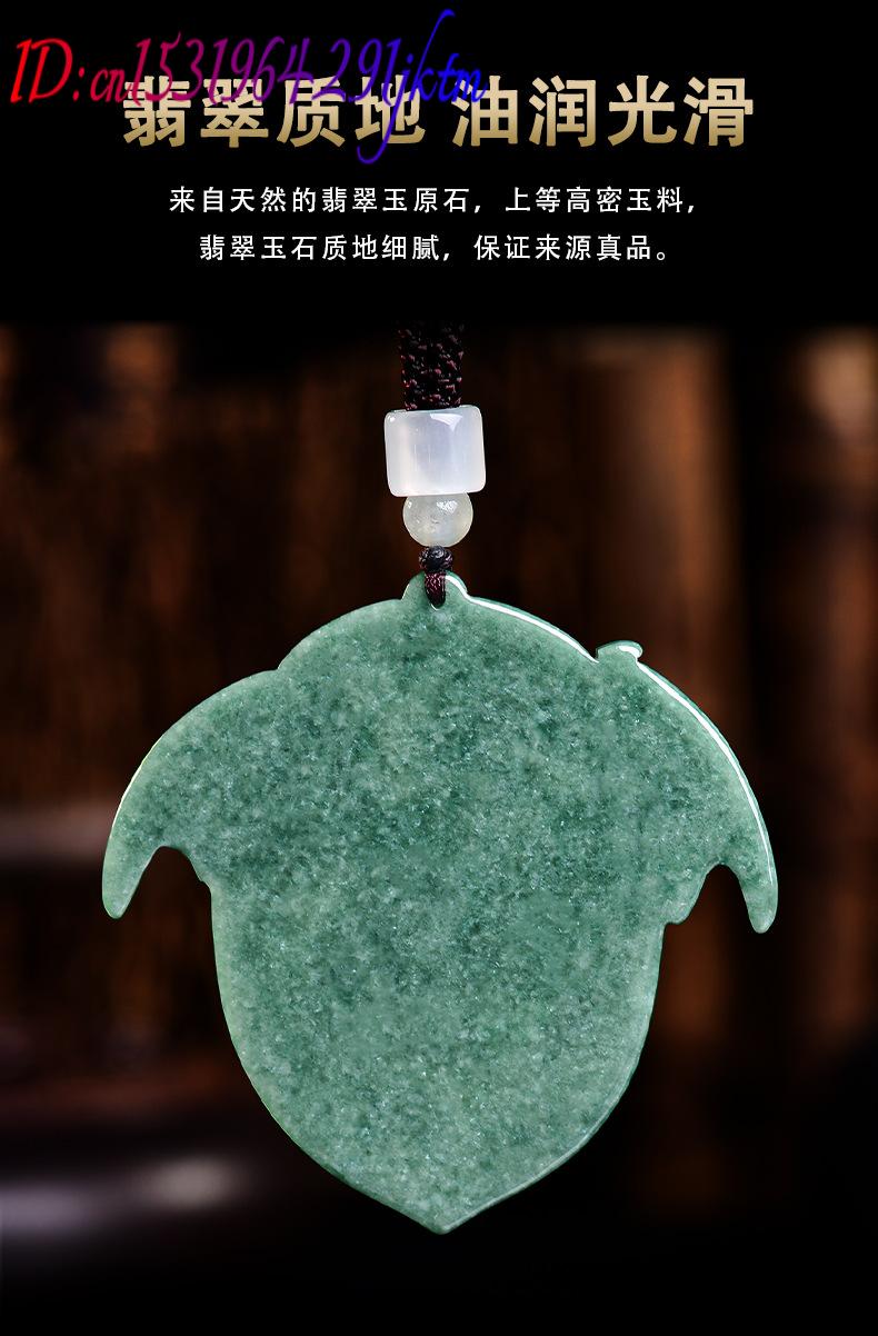 Natürliche burmesische Jadeit- – Necklace Pendant Bewertung und Preis