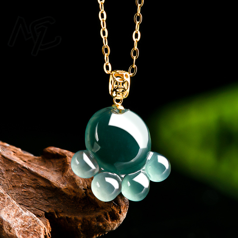 Natürlicher Echter Smaragd Bla – Necklace Pendant Bewertung und Preis